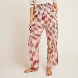 Anthropologie Doria Geometric Print Sleep Trouser Pants Size Small NWT